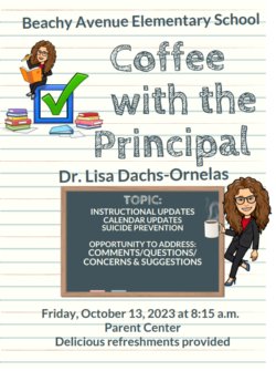 Coffee With The Principal Flyer